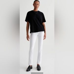 NWT AG white Mari high rise jeans size 24